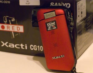 Sanyo Xacti VPC-CG10 + Box My Xacti CG10 and it's box in Radio Shack red
