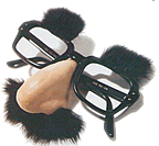 Falsies award: groucho glasses